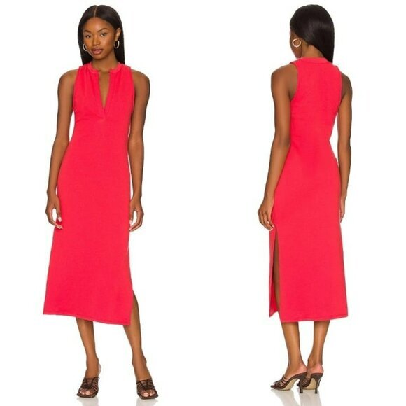 Lovers and Friends Emilia Midi Dress - Cherry Red - Picture 1 of 11